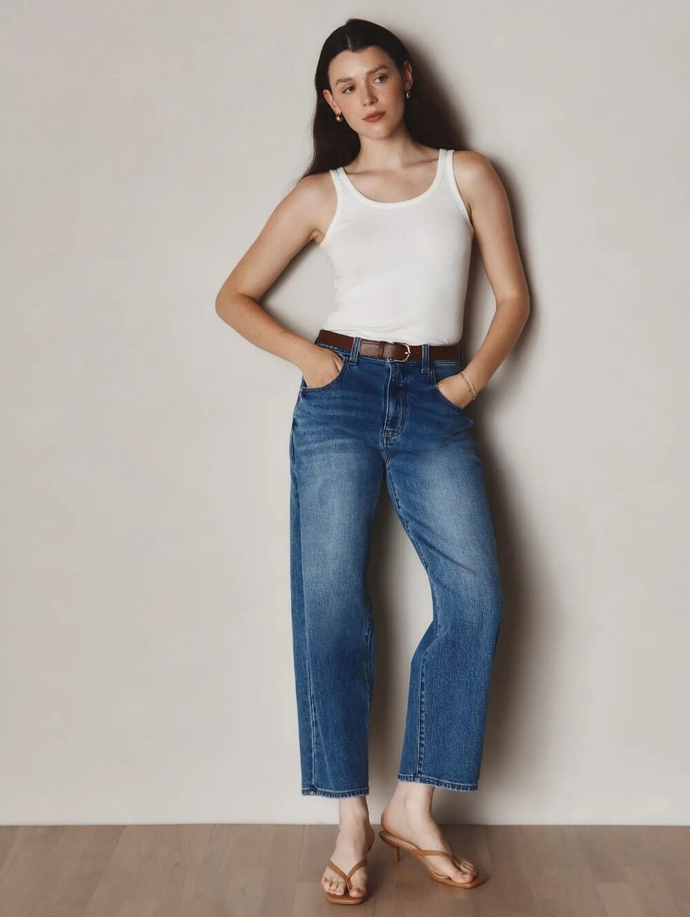 Quince Bella Stretch Barrel Jean